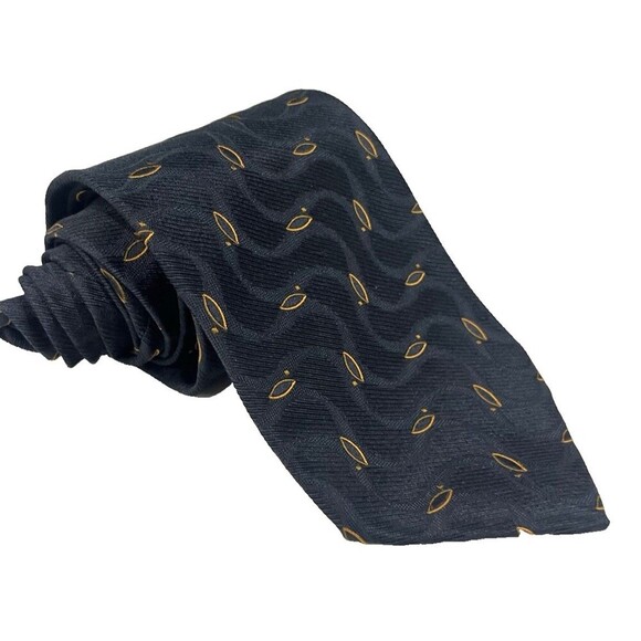 ERMENEGILDO ZEGNA Men's 100% Silk Necktie ITALY Luxury Abstract - Picture 11 of 14